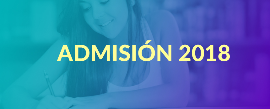 admisión 2018